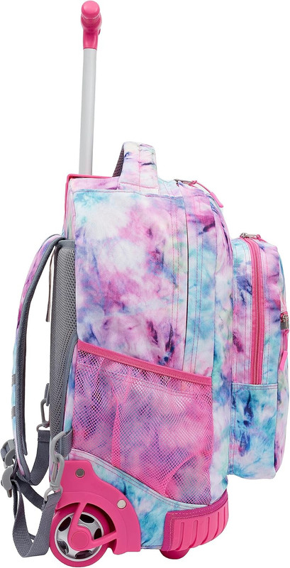 18" Rolling Backpack with Shoulder Straps, Tye Dye gallery