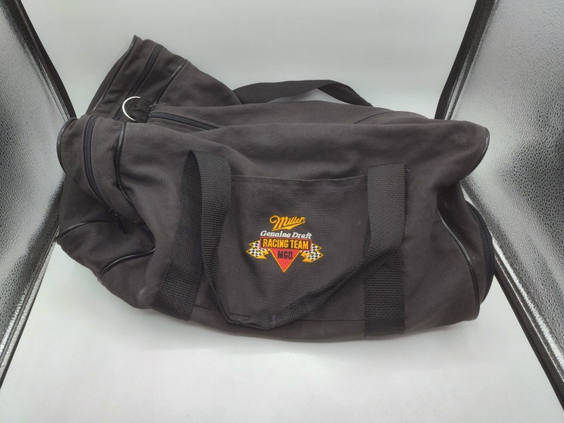 Miller Genuine Draft Duffle Bag Racing Team Embroidered 18×10