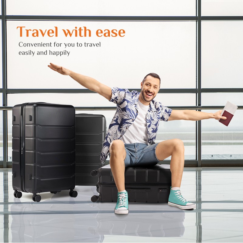 Hardside Luggage Set (20/24/28-Inch)TSA Lock Suitcase with Double Spinner Wheels gallery