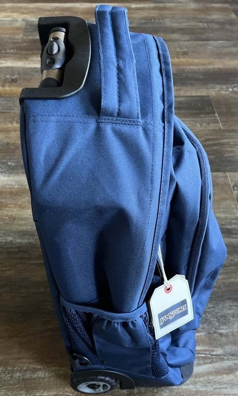 JanSport Driver 8 Rolling Backpack Wheeled Travel Bag Laptop Sleeve Navy 36L gallery