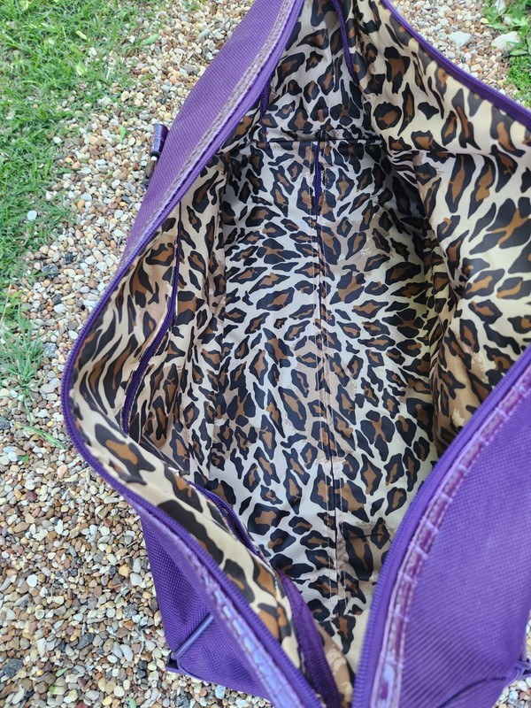 Jessica Simpson Rolling Carry-On Leopard Animal Print Bag Travel Luggage. Duffle gallery