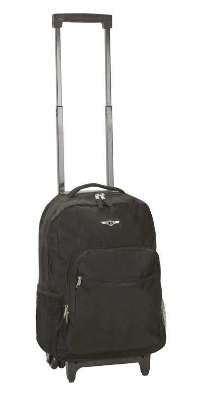 17″ Rolling Backpack Polyester – Black New