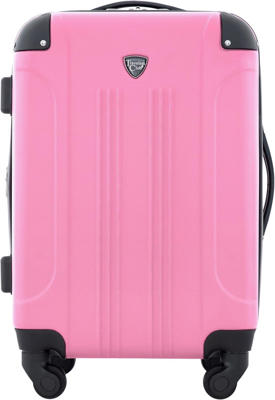 Chicago Hot Pink 20″ Expandable Spinner Carry-On Luggage – Stylish & Durable
