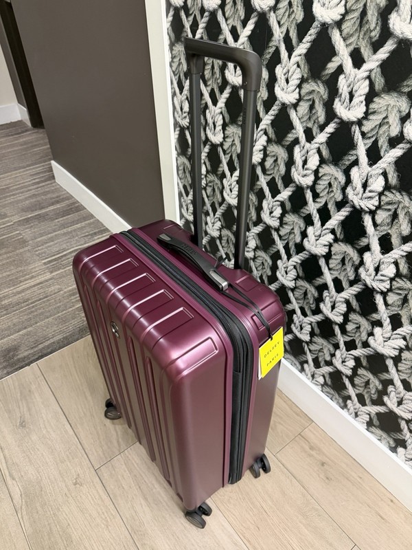 DELSEY Paris Titanium 25” Hardside Expandable Spinner Checked Luggage Suitcase