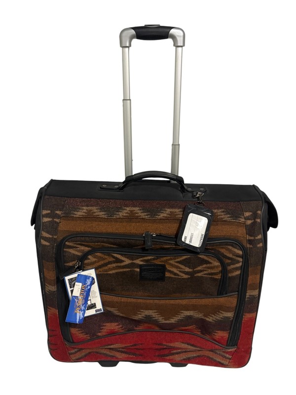 Pendleton Southwest Aztec Rolling Luggage Bag Suitcase Weekend Bag NWT gallery