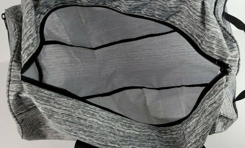 Victorias Secret Pink Womens Heathered Grey Duffel Travel Workout Gym Bag gallery