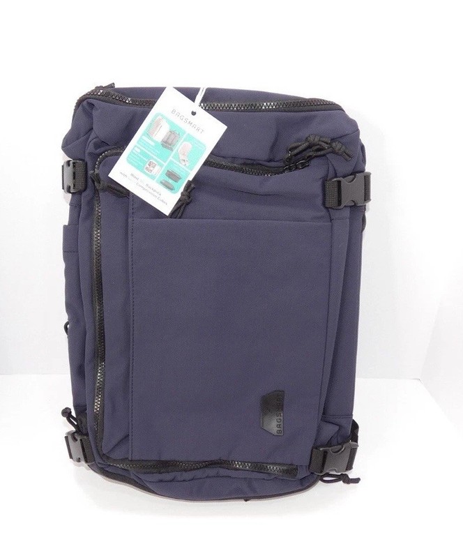 BAGSMART Blast 28L Travel Backpack Carry On Bag Navy Blue New w/ Tags – Navy