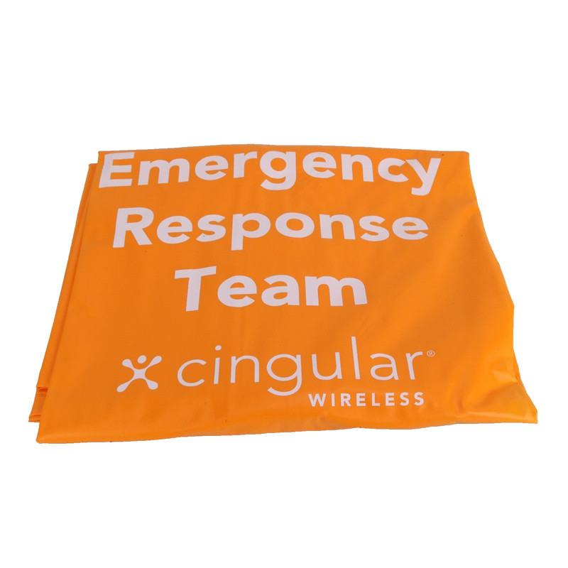 Cingular Wireless Emergency Response Team Tarp Signage * Vinyl * Storage Bag