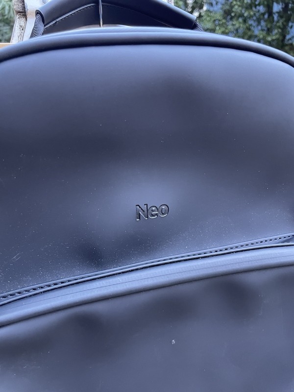 Rains Book Daypack W3 Backpack Large Black Waterproof Unisex NEO logo gallery