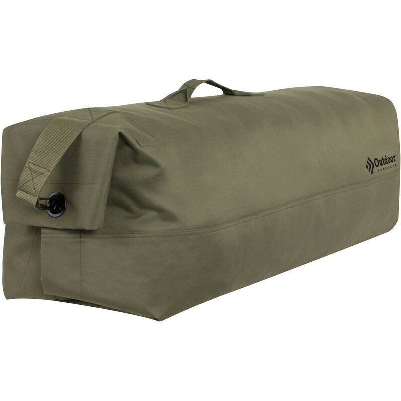 OUTDOOR PRODUCTS GI STYLE GREEN DUFFLE CAMPING GEAR BAG [AH]