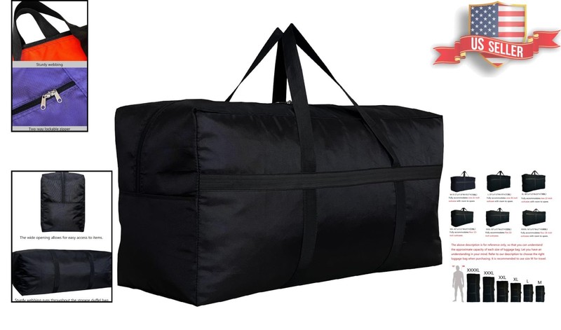 Multi-Purpose Extra Large Duffle Bag with Zippers - Ideal for Adventurers gallery
