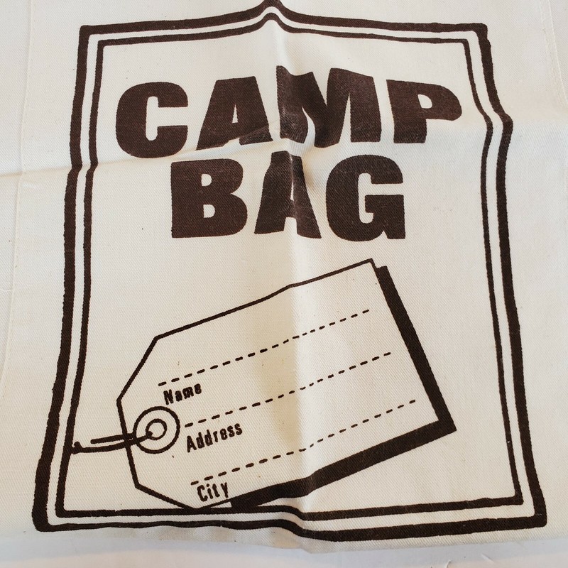 Canvas Drawstring CAMP BAG Laundry Sack Backpack String Tote Sports Gym Canping gallery