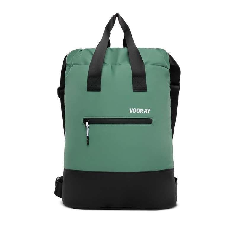 VOORAY 23L Flex Cinch Drawstring Backpack, Sage – Lightweight Travel Bag,