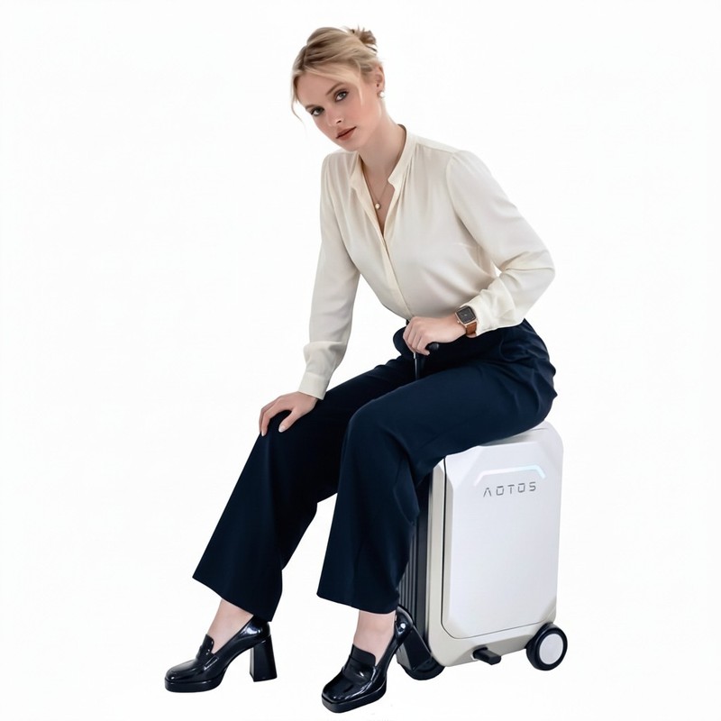 20” Smart Electric Rideable Suitcase 31L Electric Luggage Scooter For Travel