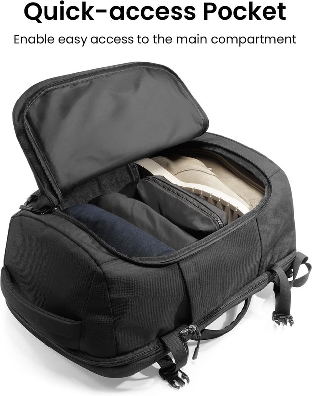 Tomtoc Travel Backpack 40L TSAFriendly Flight Approved CarryOn Luggage PFAS Free gallery