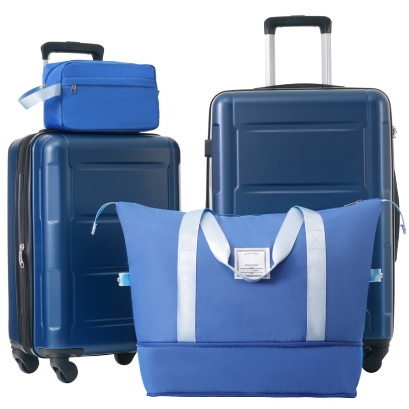 2 Pieces Luggage Sets Lightweight Carry On Suitcase With Spinner Wheels TSA Lock