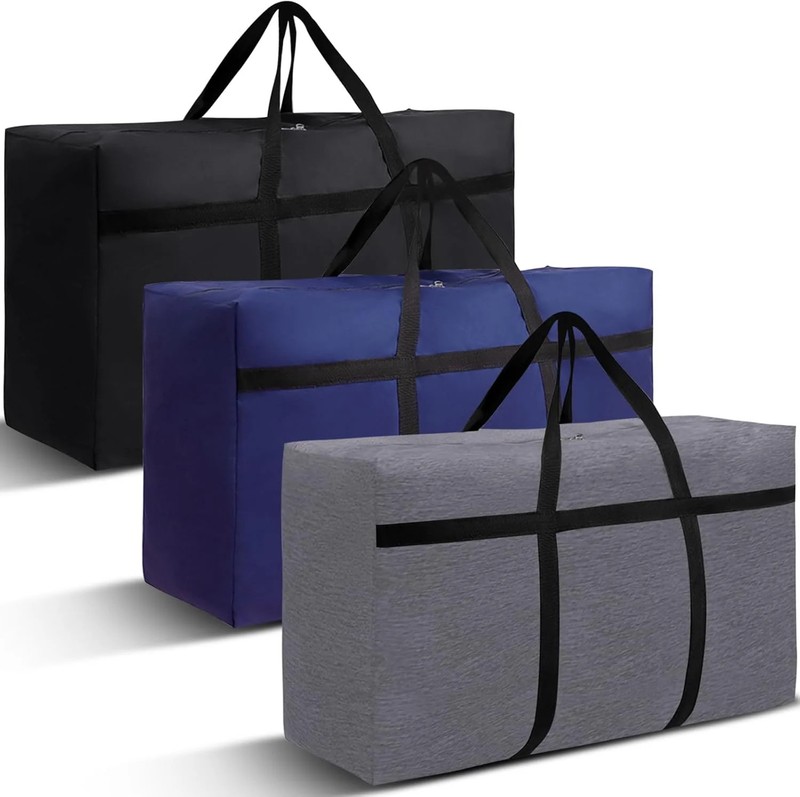 3PCS 90L Extra Large Duffle Bags Heavy Duty Moving Storage Travel Bags