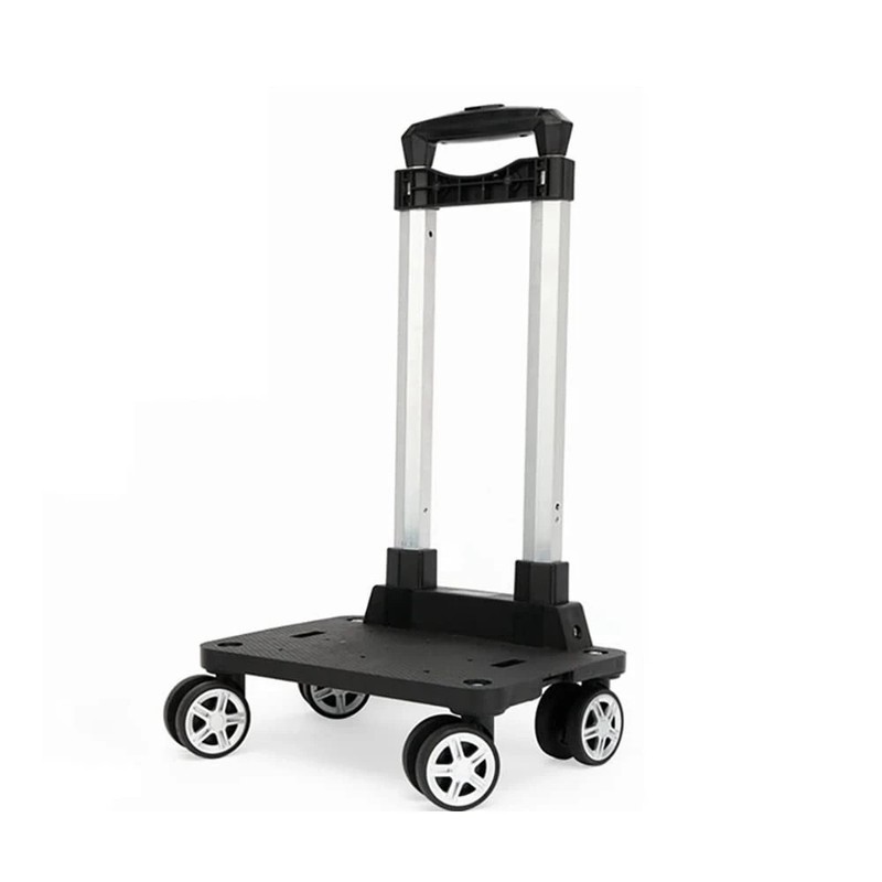 Backpack Trolley – 4 Wheels Folding Compact Lightweight Luggage Cart, Travel …