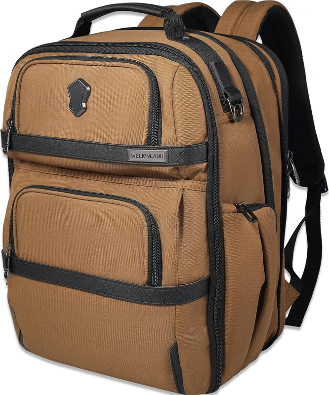 20-Pockets Travel Backpack, Carry-On Luggage Backpacks, 16-Inch Laptop Backpack