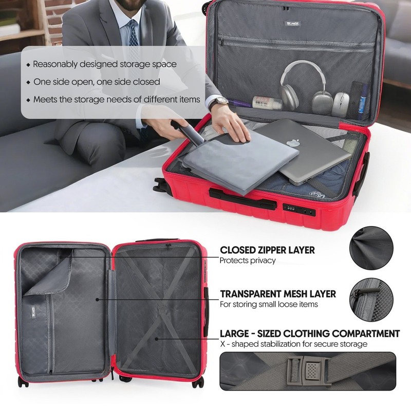 Expandable Hardshell Suitcase 20" Carry-on Luggage or 28"/30" Checked Luggage gallery