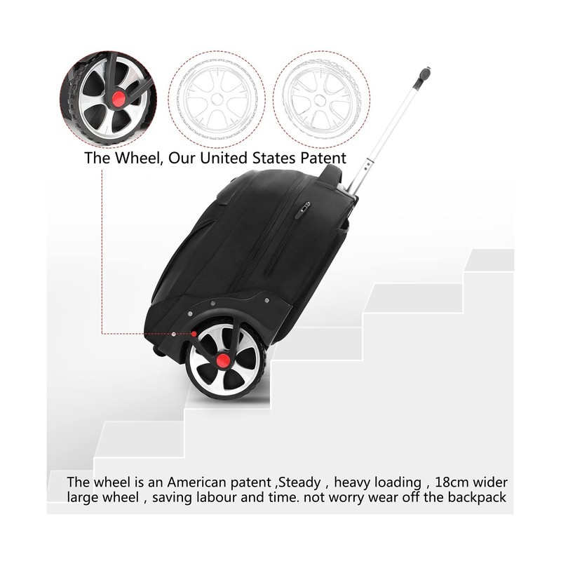 Rolling ,Waterproof Backpack with Wheels for Business, College Student and Tr... gallery