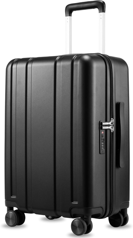 22″ TSA-Approved Hard Shell Carry-On Luggage with Spinner Wheels