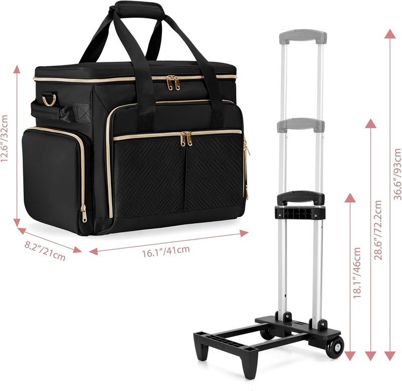 Multi-Functional Teacher Bag with Wheels and Detachable Trolley for Easy Travel gallery