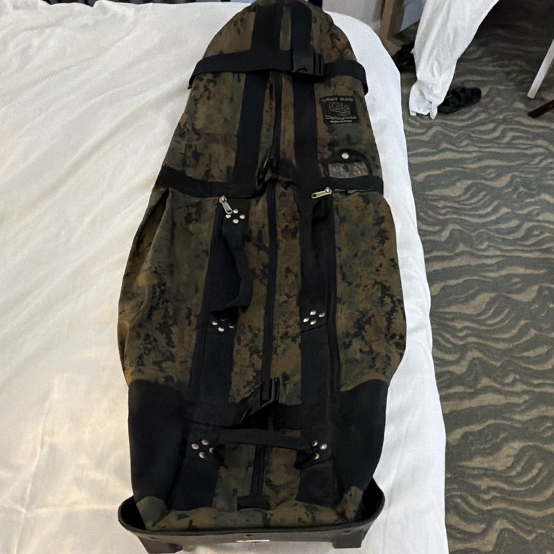 ClubGlove Collegiate Last Bag 36″ Camouflage Rolling Duffle Bag Black Wheels