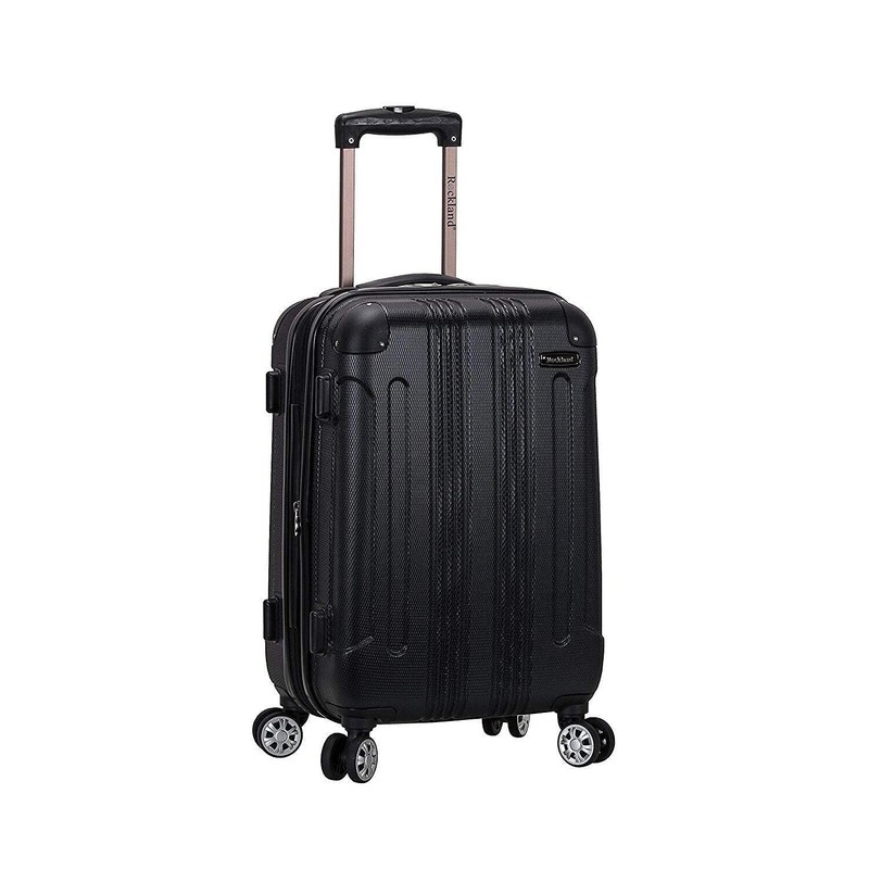 London Hardside Spinner Wheel Luggage, Black, Carry-On 20-Inch