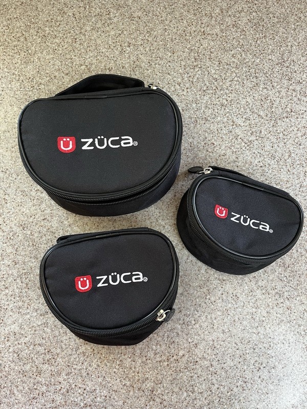 Zuca Trio Nesting Pouch – Black Three Pouches Set
