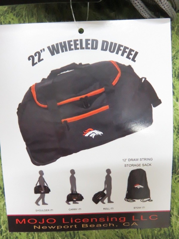 Mojo NFL * LA RAMS * 22" Collapsible Wheeled Duffle Bag +Drawstring Sack Bag gallery