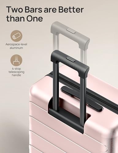 Medium Checked Luggage 24 Inch, Checking Checked 24-Inch 00-Pink (Expandable) gallery