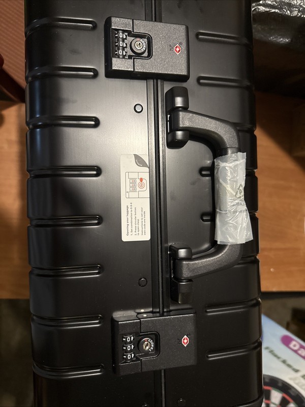 AWAY Black Hardcase Carry-On Suitcase Aluminum Edition Onyx Black
