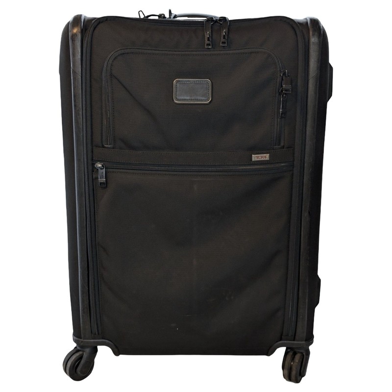 TUMI Alpha 3 Suitcase Black International Dual Access 4 Wheeled Luggage 25″