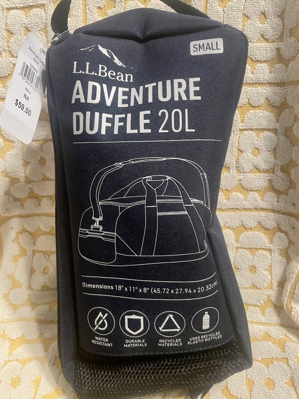 L.L. Bean Adventure Duffel 20L Small Packing Cube Mesh Organizer Travel Bag NWT