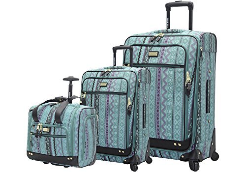 Steve Madden Designer Luggage Collection – 3 Piece Softside Spinner Suitcase Set