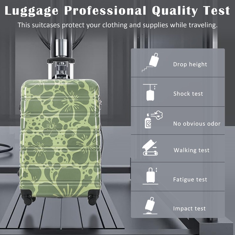 3 Piece Luggage Set Hardshell Carry on Suitcase with Spinner & Lock 20''24''28'' gallery