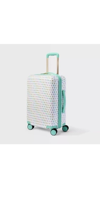NWT! Target x Roller Rabbit 22" Spinner Carry-On Multi Color Hearts Pattern gallery