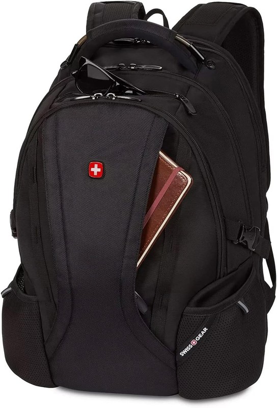 New SWISS GEAR ScanSmart Laptop Backpack – Black (18.5 x 12.5″ x 8.75″)