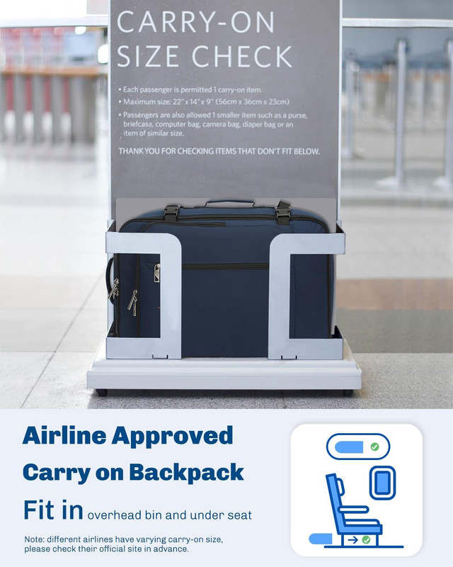 Carry on Backpack 38L Large Travel Backpack for Women Flight Approved Weekender gallery