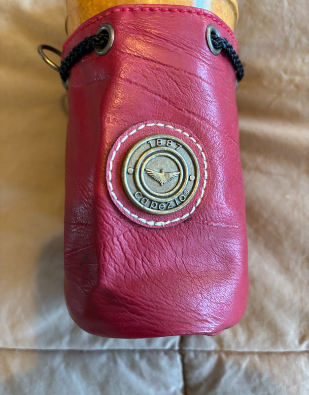 Capezio Dancemaker Drawstring Bag Maroon with black Lining, light wear