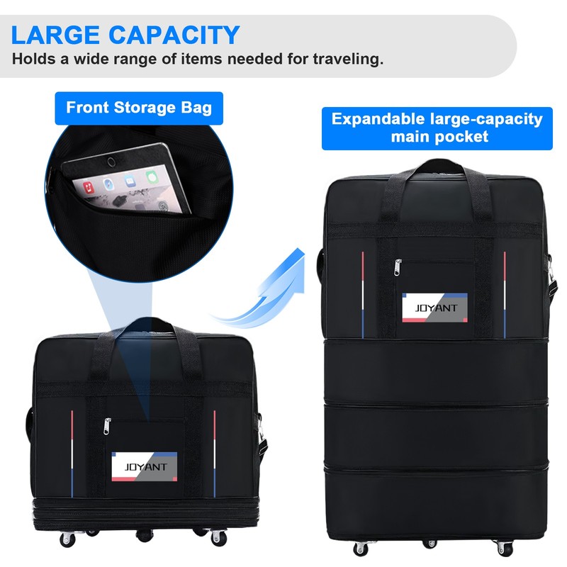Duffle Bag Large Capacity for Business Trips Airline Checked Expandable Baggage gallery