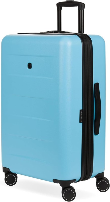 SwissGear 8020 24″ Checked-Medium Eclipse Hardside Expandable Luggage Blue