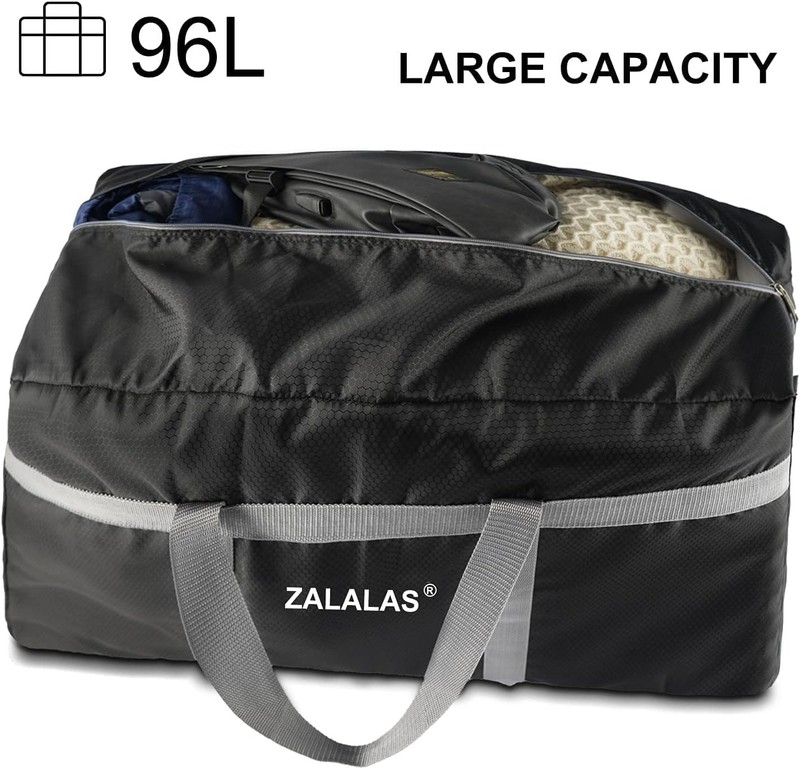 Foldable Duffle Bag, 96L Extra Large Travel Duffel bag Lightweight Weekender ... gallery