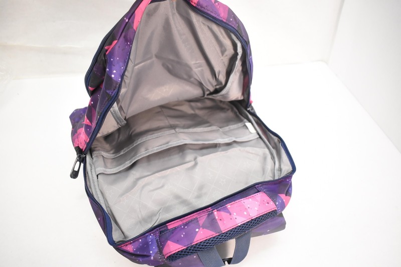 ZIRANYU Purple Geometric Girls Backpack Laptop Compartment School Bag Daypack gallery