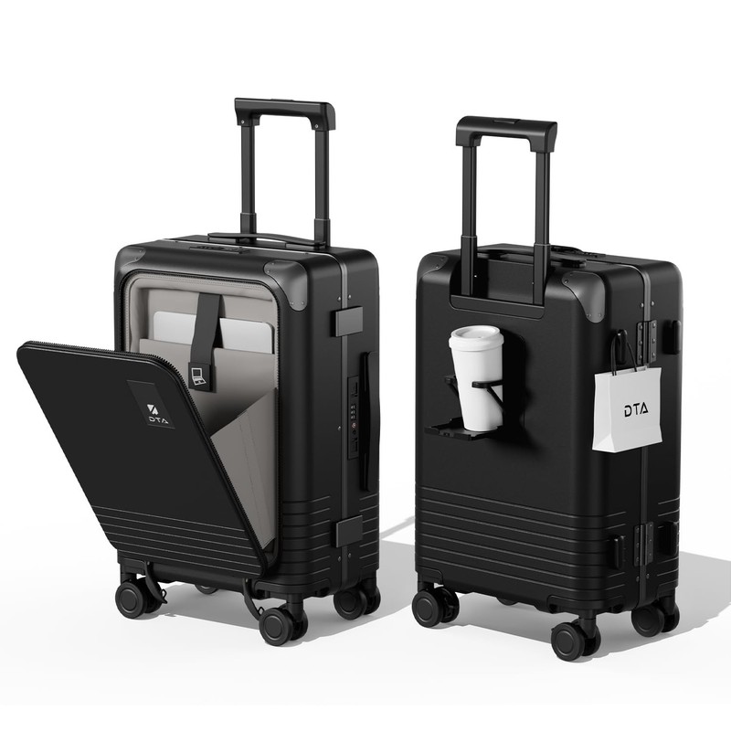 Top Opening PC Hard Shell 20-inch International Carry On Luggage – Zipperless…