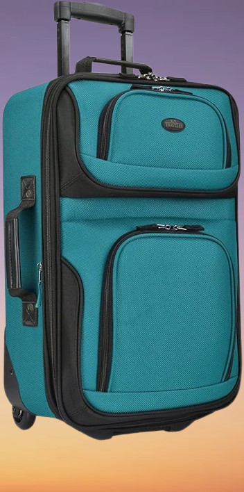 U.S. Traveler Rio Softside Rolling Carry-on, 2-Wheel, Teal