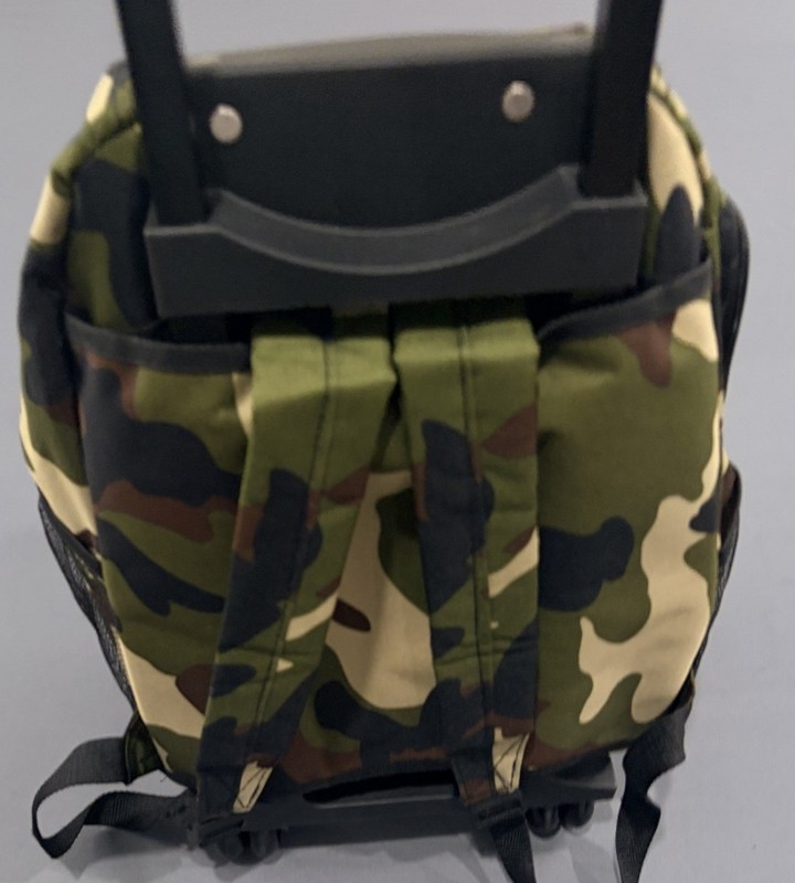 Rockland Double Handle Rolling Backpack 17" Camo Wheeled School Travel Bag gallery