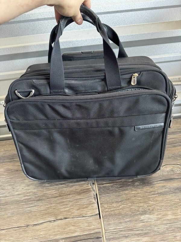 Briggs & Riley Black Work Expandable Rolling Duffle Computer Case Bag Br212x-4