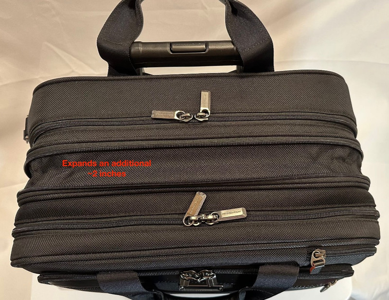 Briggs & Riley @Work Medium Expandable 2-Wheel Brief Travel KR420X Black NWOT gallery